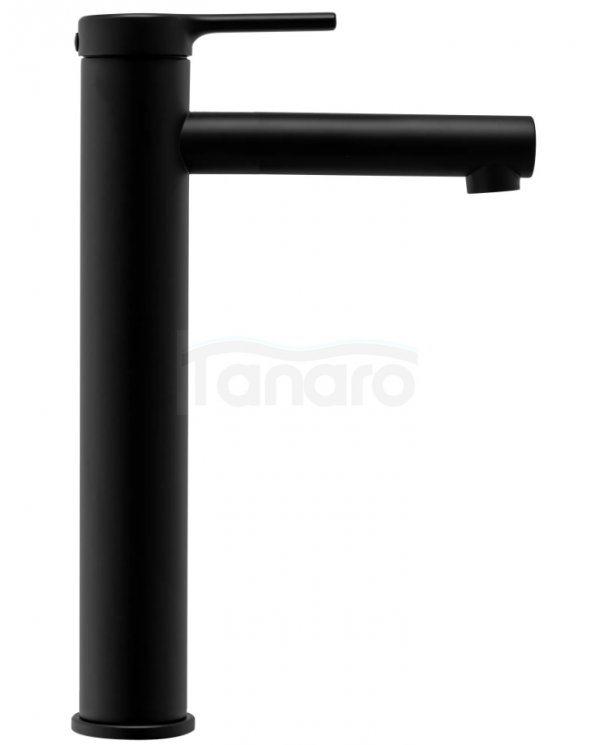 REA - Bateria Umywalkowa PIXEL CZARNA / BLACK Wysoka