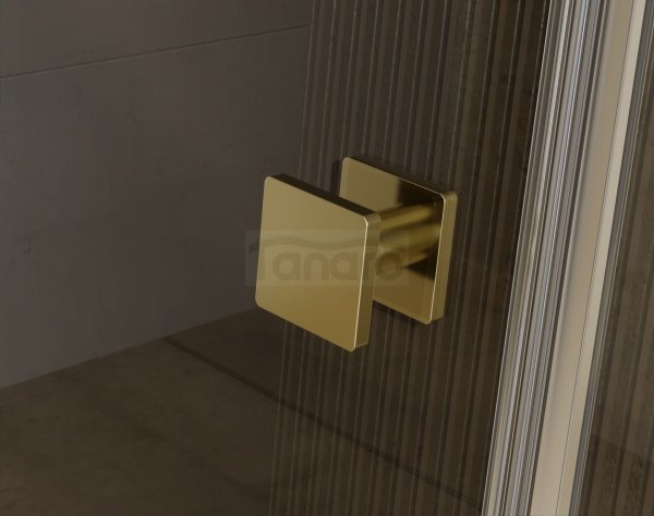 BESCO Kabina prysznicowa Pixa Gold 100x90 Prawa PPP-109-195G