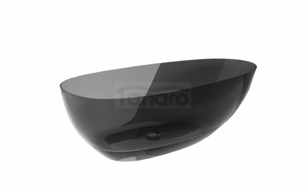 BESCO Wanna wolnostojąca 160x75 Xara Carbon Grey 160 maskownica czarny matt #WAX-160-CGB