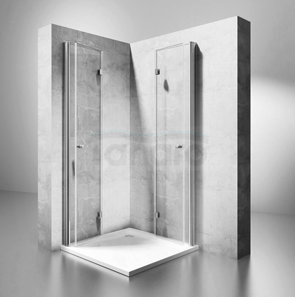 REA - Kabina prysznicowa MODUŁ FOLD N2 prostokątna podwójne drzwi składane 70x90