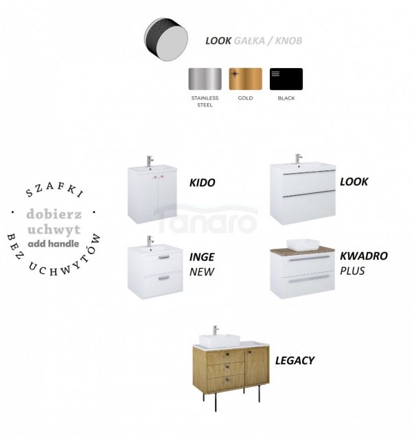 ELITA UCHWYT GAŁKA LEGACY GOLD 1 SZT. 168928/RE120000095570