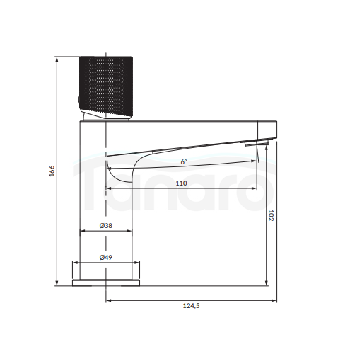 OMNIRES Bateria umywalkowa CONTOUR CT8010CR