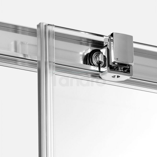NEW TRENDY Drzwi prysznicowe przesuwne szkło 6mm PRIME 140x200  D-0306A/D-0307A