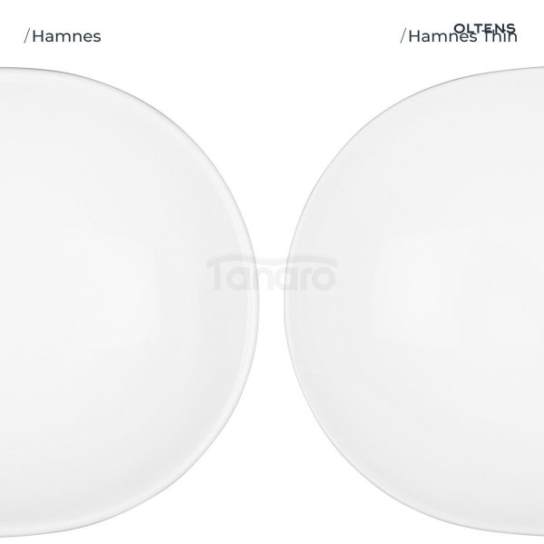 OLTENS Hamnes Thin umywalka 80x40 cm nablatowa owalna z powłoką SmartClean biała 41815000