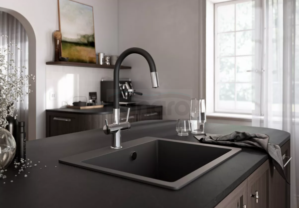 FERRO Bateria zlewozmywakowa do wody filtrowanej, elastyczna wylewka FILTRATA BFT41B