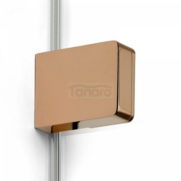NEW TRENDY Kabina prysznicowa EVENTA COPPER SHINE WALK-IN U 100x200 szkło czyste 8mm Active Shield 2.0  EXK-6523