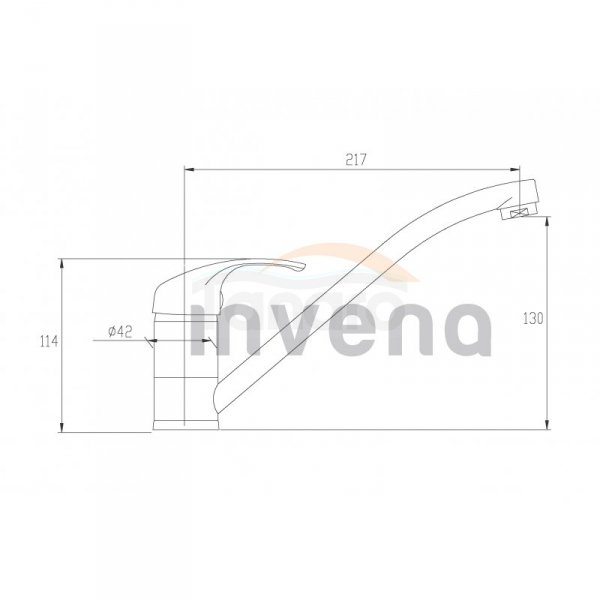 INVENA - Bateria zlewozmywakowa MISTRIS BZ-79-001-X