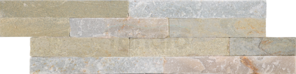 CAPITILE  - Panel ścienny Łupek Beżowy - kamienny kwarcyt Stackstone Beige naturalny 10x36x0,8-1,3 cm /opakowanie 0,396m2/