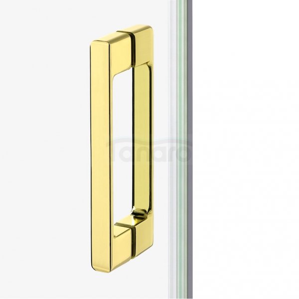 NEW TRENDY Kabina prysznicowa przyścienna PRIME LIGHT GOLD 110x90x200 K-1106/K-1134
