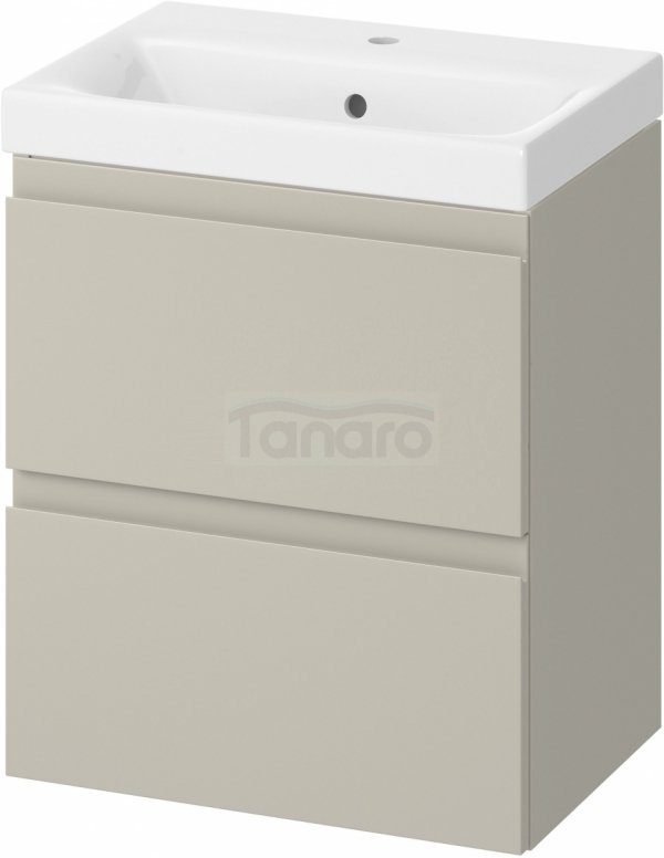 CERSANIT - Set C470 - Szafka łazienkowa z umywalką MODUO SLIM 50 cm kolor Kaszmir  S801-593