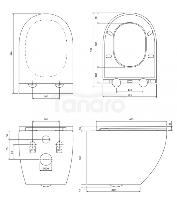 OMNIRES Komplet wanna 158cm z umywalką 60x36cm NEO M+ biały połysk + misa WC OTTAWA COMFORT