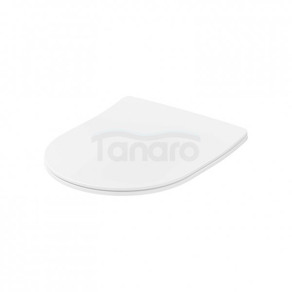CERSANIT SET C822: MISKA ZAWIESZANA ZEN PRO OVAL CERSANIT VORTEX Z DESKĄ DUROPLASTOWĄ MOONWAY SPOT SLIM Z PODŚWIETLENIEM LED S4006-005
