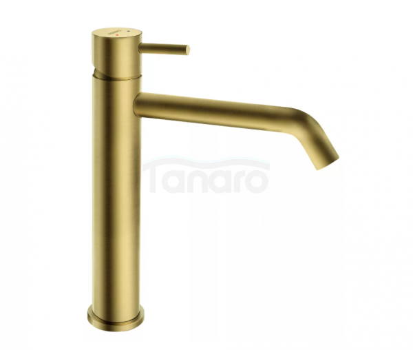 FERRO Bateria umywalkowa stojąca, średnia złoty szczotkowany CIRICULUS BCK2MLBG