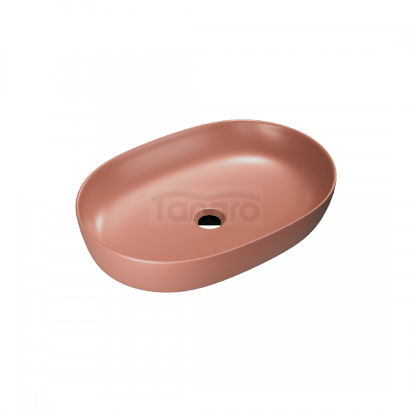 EXCELLENT Jima umywalka nablatowa 61x41 cm owalna, terracoctta mat CEAC.2001.615.TEM