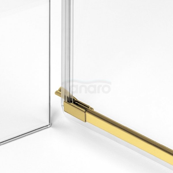 NEW TRENDY Kabina przyścienna AVEXA GOLD SHINE 90x70x200 EXK-2130/EXK-2100 POLSKA PRODUKCJA