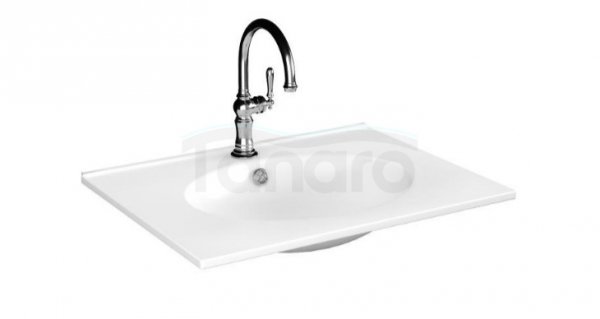 KROFAM - Umywalka ceramiczna OXFORD MEG 60 cm, biały  MEG 6046-0