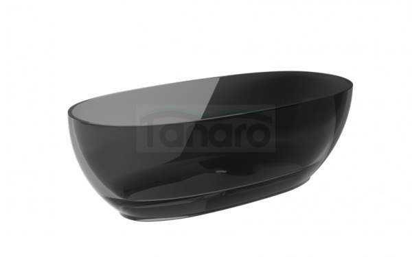 BESCO Wanna wolnostojąca Mexa Carbon Grey 170x78 maskownica czarny matt #WAM-170-CGB