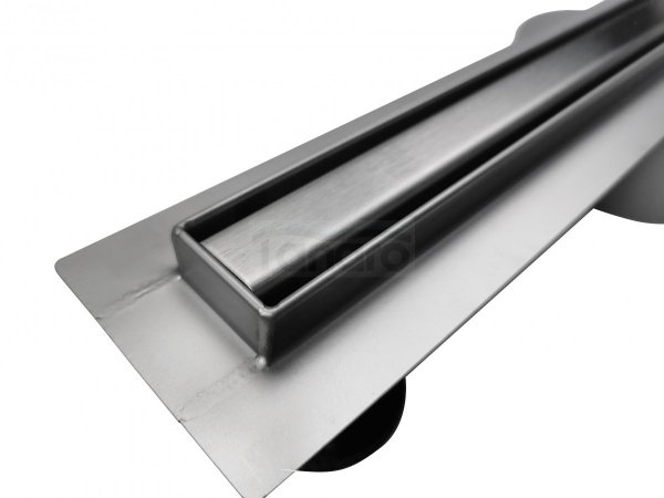 AQUALine - Odpływ liniowy podłogowy SLIM kwadrat chrom Obrotowy syfon ROZMIAR 100cm RSK01100