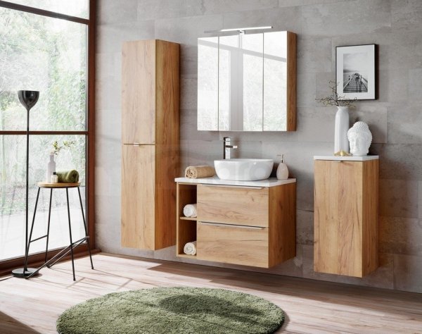 COMAD - Szafka CAPRI OAK 810 niska 20 - Dąb Craft Złoty  DSM-do samodzielnego montażu