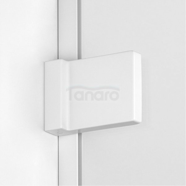 NEW TRENDY Kabina ścianka walk-in Avexa White 60x200 czarna aluminiowa ramka szkło 6mm EXK-2907