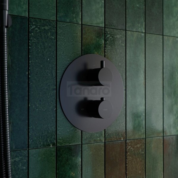 OMNIRES Termostatyczna bateria prysznicowo-wannowa podtynkowa, element natynkowy miedź Y1236ROBL