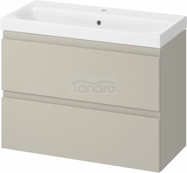 CERSANIT - Set C472 - Szafka łazienkowa z umywalką MODUO SLIM 80 cm kolor Kaszmir  S801-595