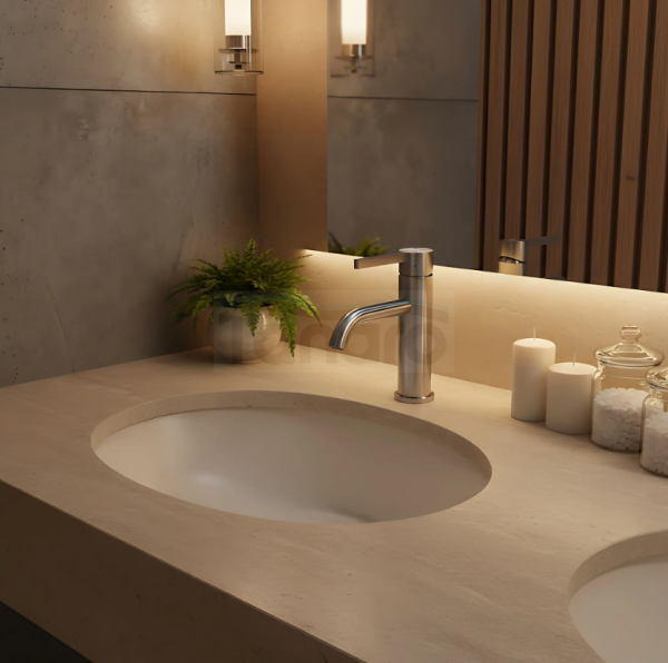 REA Bateria Umywalkowa Rea Foster nikiel szczotkowany niska