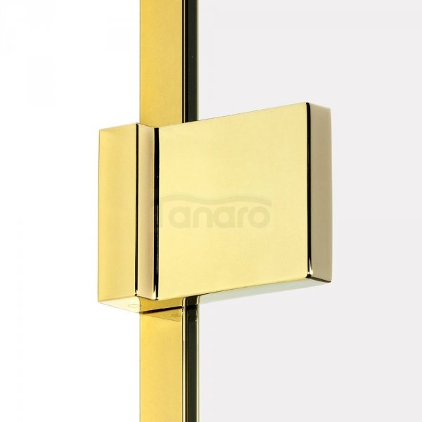 NEW TRENDY Kabina prysznicowa podwójne drzwi uchylne AVEXA GOLD SHINE Linia Platinium 100x90x200 EXK-1701