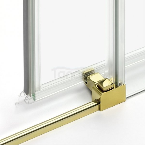 NEW TRENDY Kabina prysznicowa drzwi podwójne przesuwne PRIME LIGHT GOLD 90x80x200 D-0418A/D-0417A