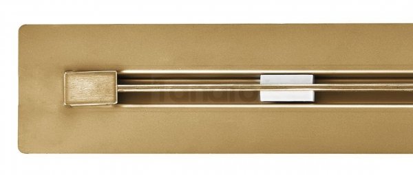 AQUALine Odpływ liniowy podłogowy złoty/gold SUPER SLIM INVISIBLE 110cm RSP01GL NOWOŚĆ