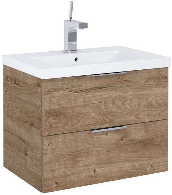 AQUAFORM - Set FRAME 50 2S zestaw szafka + umywalka DĄB CANELA 169182