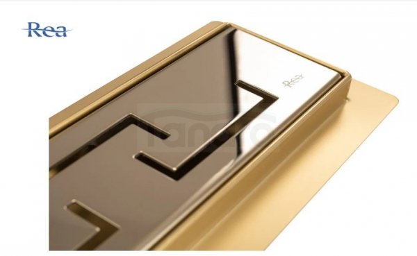 REA - Odpływ liniowy GREEK Gold/Złoty  70