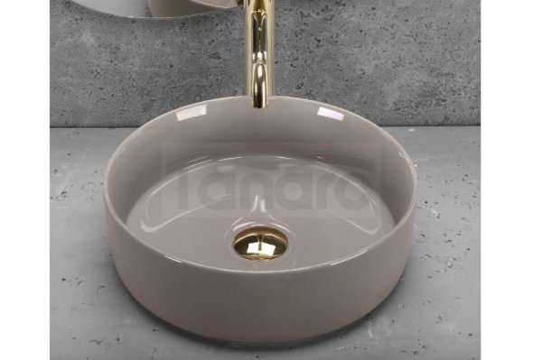 REA - Umywalka nablatowa SAMI Beige Shiny
