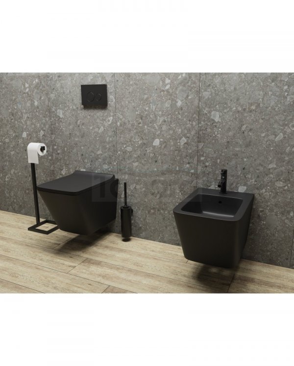 LAVITA Miska wisząca WC Lago Black