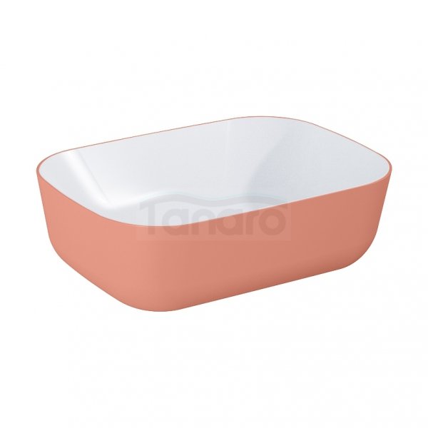 ELITA UMYWALKA NABLATOWA RENI BICOLOR WHITE HG / TERRA PINK MATT RE040460896100