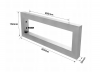 Wspornik Półki Umywalki 30 cm inox nierdzewny do Kuchni Salonu Loft Wieszak