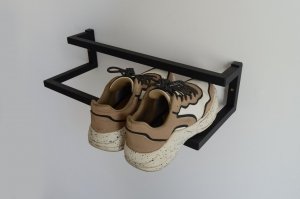 Półka ścienna na buty w stylu nowoczesnym industrialnym loft do ściany 