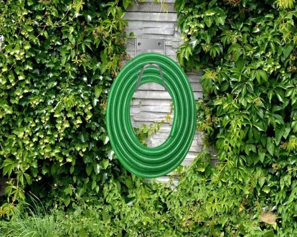 Wieszak nierdzewny na wąż ogrodowy INOX – solidny uchwyt ścienny