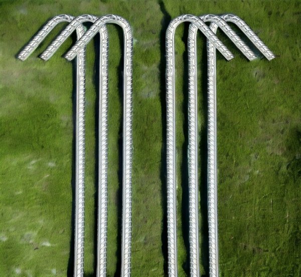 6x KOTWA ŚLEDŹ SZPILKA DO TRAMPOLINY ST3 8 mm x 70 cm MetalFab 