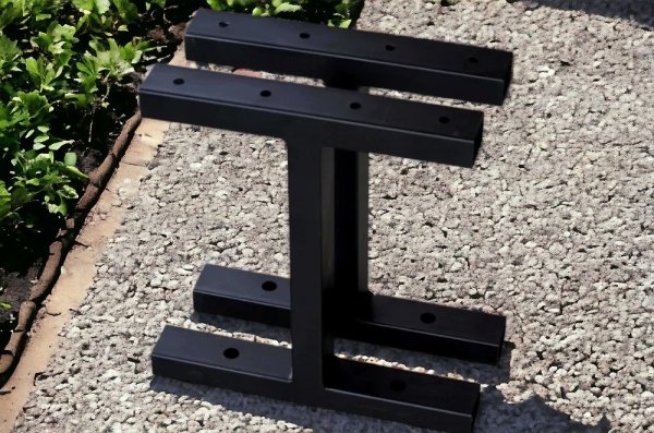 Nogi ławki 2 sztuki komplet ogrodowe Barbados MetalFab