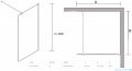 Sea Horse Easy In Black kabina Walk In 80x200 cm Nero BK251T08A6