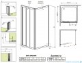 Radaway Treviso DW+S kabina 100x90 szkło przejrzyste 32323-01-01N/32403-01-01N