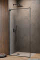 Radaway Modo F SL Brushed Gunmetal II kabina Walk-in 100x201,6cm lewa Szczotkowany Grafit szkło przejrzyste 10419104-92-01L