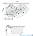 Poolspa Wanna asymetryczna MISTRAL 170x105 lewa + hydromasaż Smart 2 PHA3X10ST2C0000