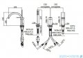 Paffoni Tango bateria wannowa 3-otworowa chrom TA040CR