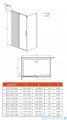 Radaway Espera KDJ Mirror kabina prysznicowa 100x80 lewa szkło przejrzyste 380495-01L/380230-71L/380148-01R