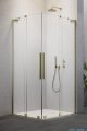 Radaway Furo SL Brushed Gold KDD kabina 100x90cm szczotkowane złoto 10305100-99-01L/10305090-99-01R
