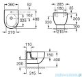 Roca Meridian-N Compacto Bidet podwieszany biały A357246000