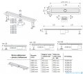 Tece Rynna odpływowa Tecedrainline-prosta z kołnierzem 150 cm 6.015.00