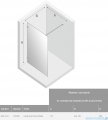 New Trendy Avexa Gold Shine kabina Walk-In 110x200 cm przejrzyste EXK-1814